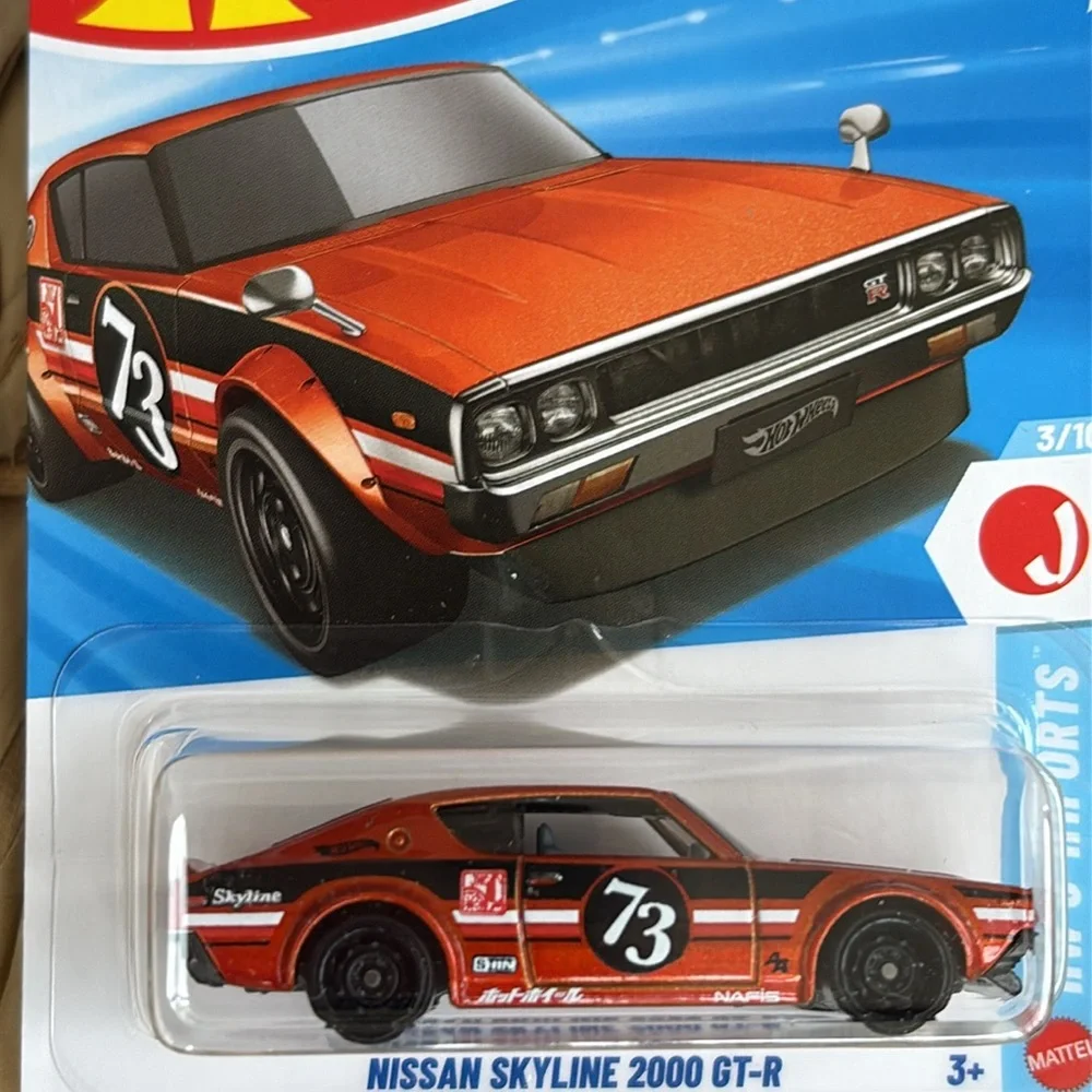 Nissan Skyline 2000 GT-R Orange Sports Car Hot Wheels J Imports JDM Hotwheels